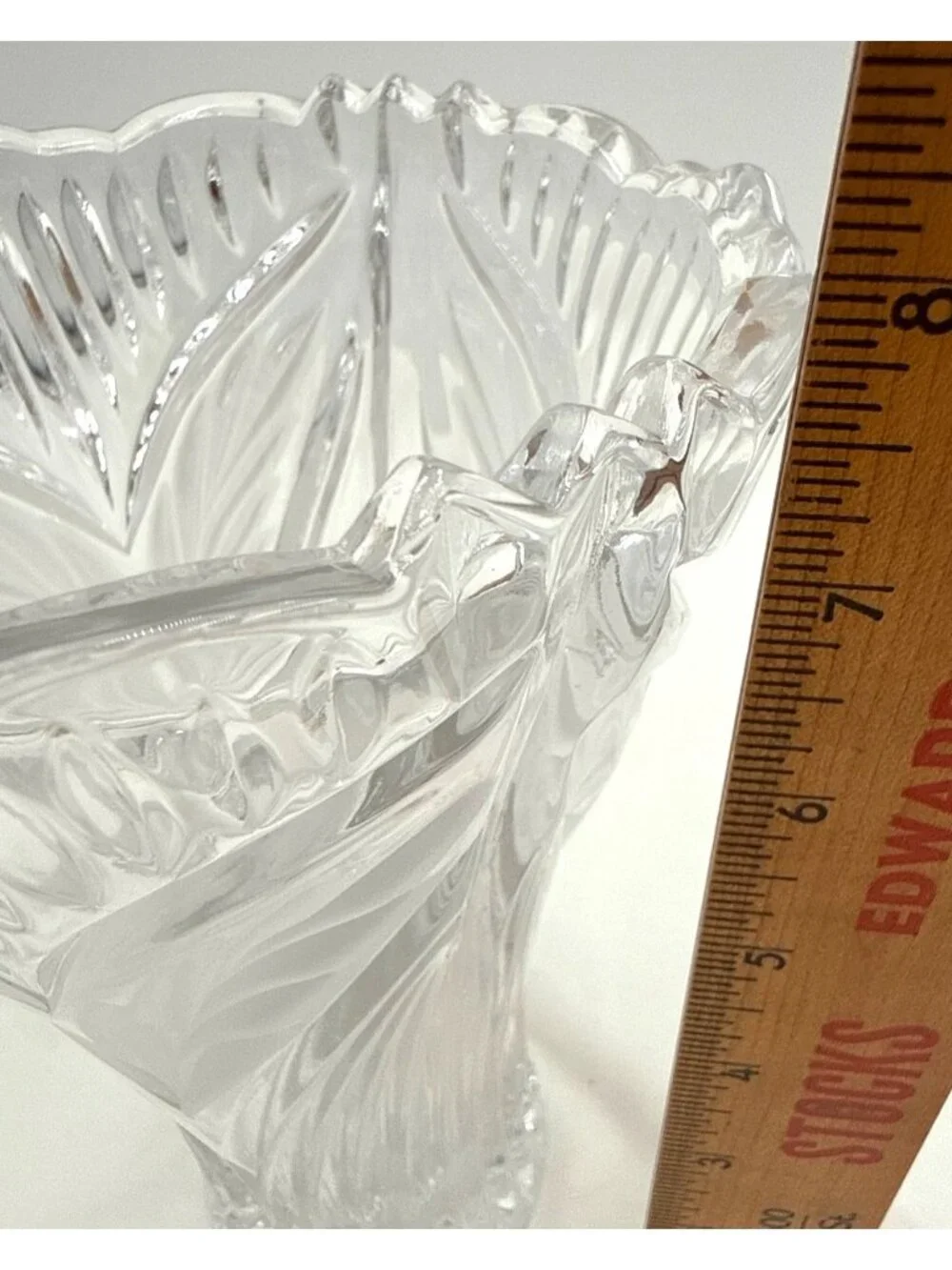 Anna Hutte Lead Crystal Vase 24% PbO Handcrafted Germany Victorian